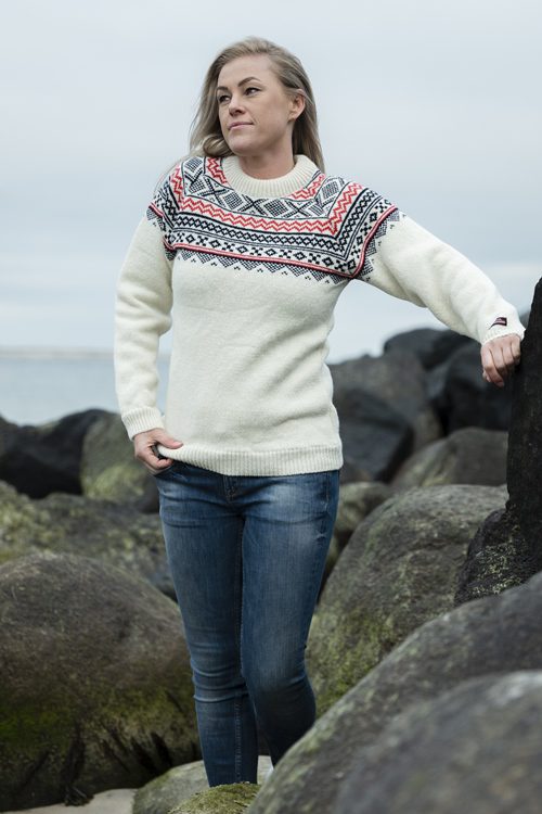 Astrid – Norweger Pullover aus 100% Schurwolle
