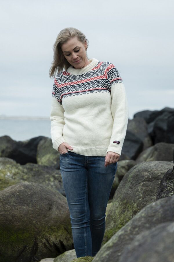 Astrid – Norweger Pullover aus 100% Schurwolle