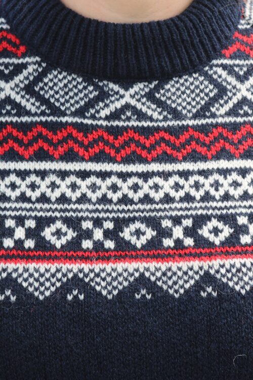 Astrid – Norweger Pullover aus 100% Schurwolle
