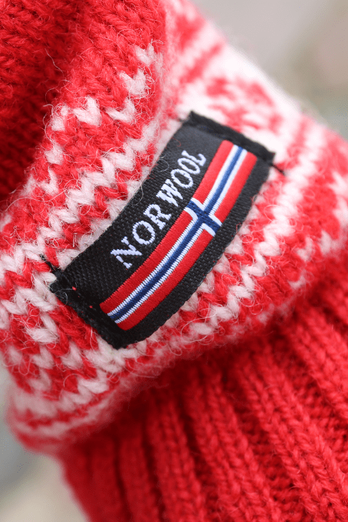 Fjordglød – Norweger Pullover aus 100% Schurwolle