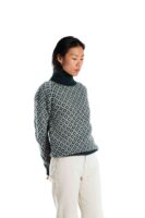 Merinowolle-Rollkragenpullover "Lila" INDIGO