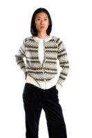 Skandinavischer Merinowolle Cardigan "Hazel" BLAU