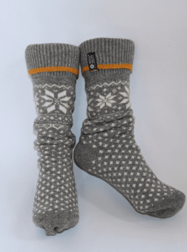 Wollsocken Woolwear Isblomst grau_1