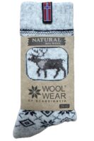 🇳🇴 Wollsocken „Rentier“ aus 80 % Lammwolle – Norwegen Edition