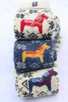 🇸🇪 Dalapferd Wollsocken aus 80 % Lammwolle – Schweden Edition
