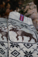 🇳🇴 Wollsocken „Rentier“ aus 80 % Lammwolle – Norwegen Edition
