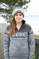 Solvik – Norweger Pullover mit Eiskristalmuster aus 100% Schurwolle