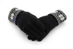Briksdal – Skandinavische Schneeflocken Handschuhe 100 % Merinowolle