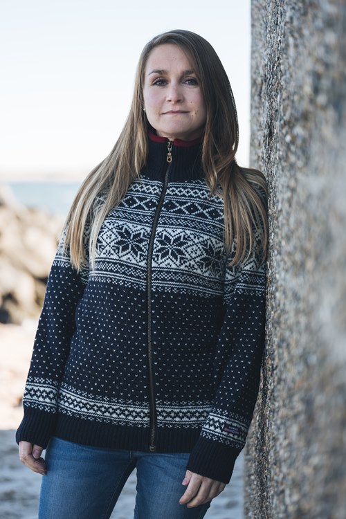 Thyra – Norweger Strickjacke aus 100% Schurwolle