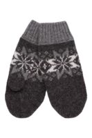 Krystal – Skandinavische Wollhandschuhe mit Schneeflocken-Muster 100% Wolle