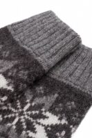 Krystal – Skandinavische Wollhandschuhe mit Schneeflocken-Muster 100% Wolle