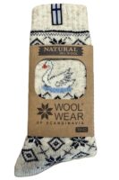 🇫🇮 Wollsocken „Singschwan“ aus 80 % Wolle – Finnland Edition