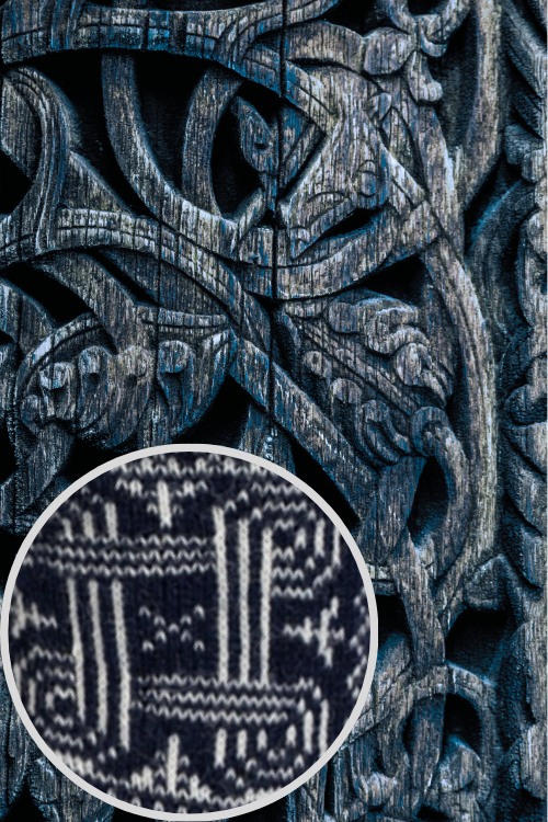 🇫🇮 Wollsocken „Hannunvaakuna“ aus 65 % Kammgarnwolle – Finnland Edition