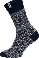 🇫🇮 Wollsocken „Hannunvaakuna“ aus 65 % Kammgarnwolle – Finnland Edition