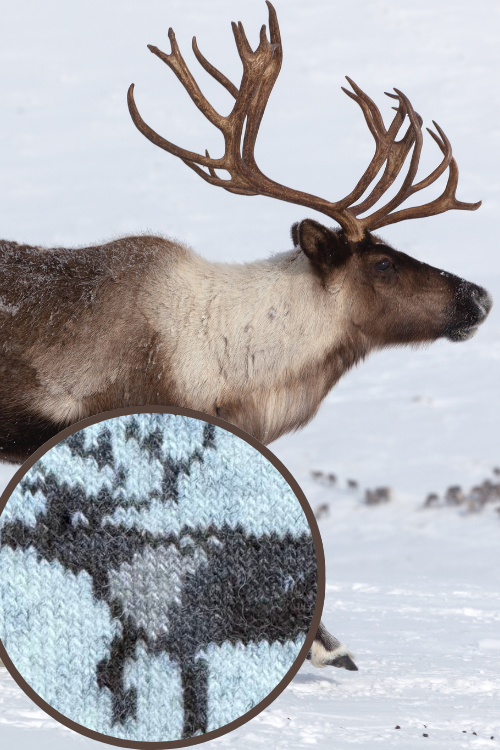 🇳🇴 Wollsocken „Rentier“ aus 80 % Lammwolle – Norwegen Edition