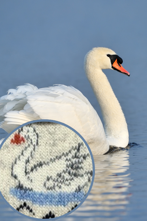 🇫🇮 Wollsocken „Singschwan“ aus 80 % Wolle – Finnland Edition
