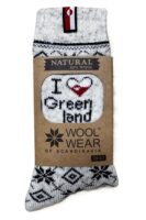 🇬🇱 I Love Greenland Wollsocken aus 80 % Lammwolle