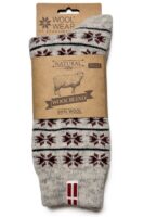 🇩🇰 Skandinavische Kuschelsocken mit Eisblumen – Dänemark Edition
