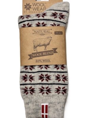🇩🇰 Skandinavische Kuschelsocken mit Eisblumen – Dänemark Edition