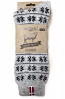 🇩🇰 Skandinavische Kuschelsocken mit Eisblumen – Dänemark Edition