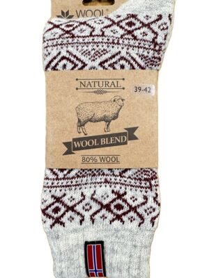 🇳🇴 Skandinavische Wollsocken mit modernem Norwegermuster – Norwegen Edition