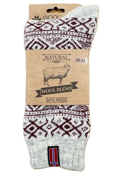 🇳🇴 Skandinavische Wollsocken mit modernem Norwegermuster – Norwegen Edition