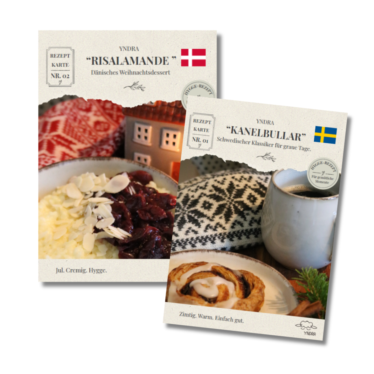 Skandinavische Rezeptkarte