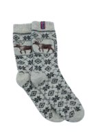 🇳🇴 Wollsocken „Rentier“ aus 80 % Lammwolle – Norwegen Edition