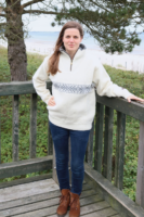 Windstopper-Pullover aus 100 % Schurwolle – "Fjordvind" von Norwool