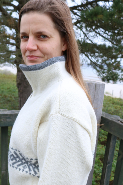 Windstopper-Pullover aus 100 % Schurwolle – "Fjordvind" von Norwool