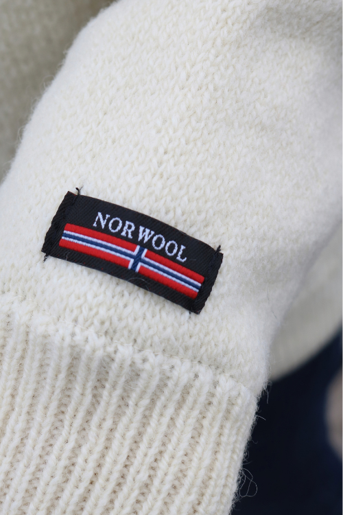 Windstopper-Pullover aus 100 % Schurwolle – "Fjordvind" von Norwool
